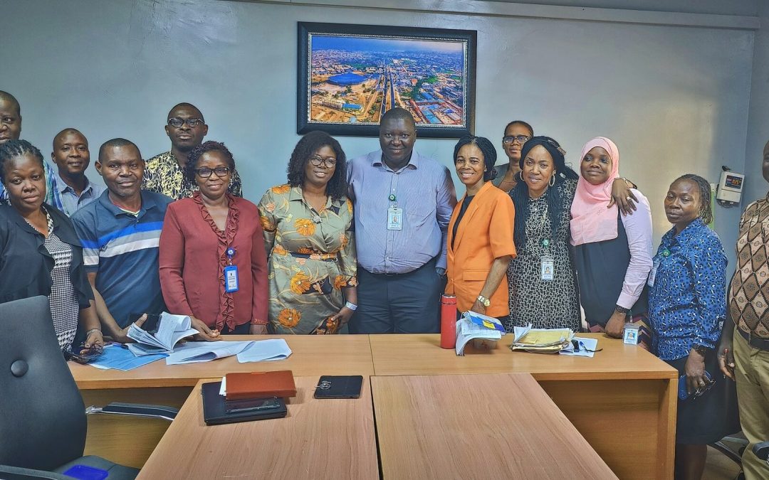 Dr Arogundade and the LASAEC Team